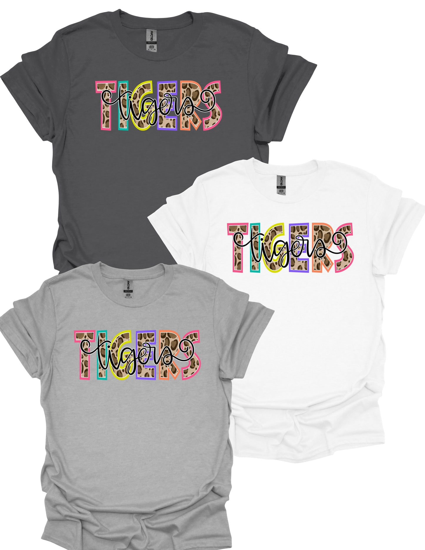 TIGERS Leopard Script Shirt or Sweatshirt