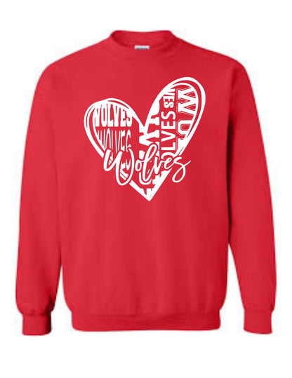 Wolves Heart Sweatshirt