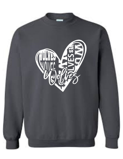 Wolves Heart Sweatshirt