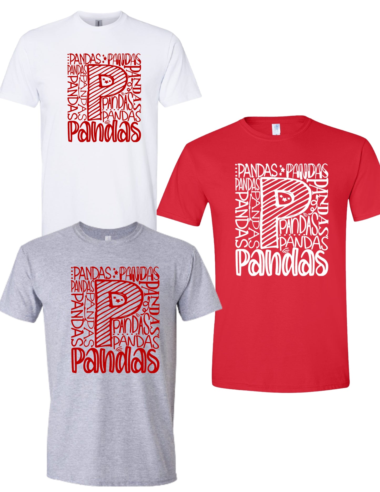 RACHEL PATTERSON PANDAS Spirit Square Shirt or Sweatshirt