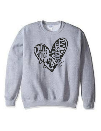 Wolves Heart Sweatshirt